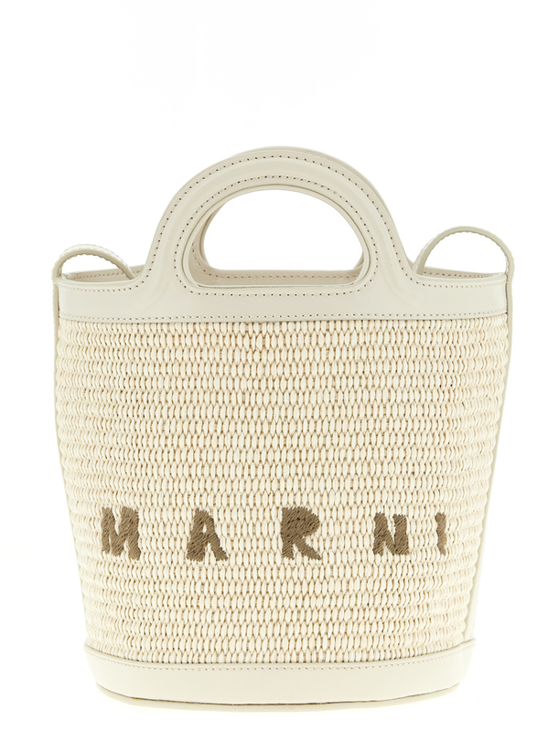 White cotton handbag-null