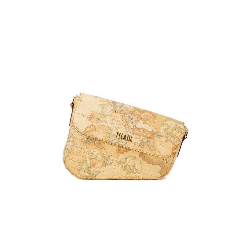 Beige leather handbag-null