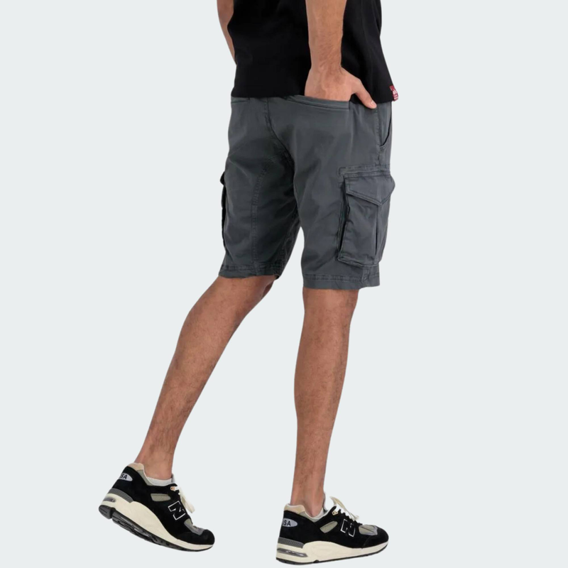 Cotton twill jogger short-null