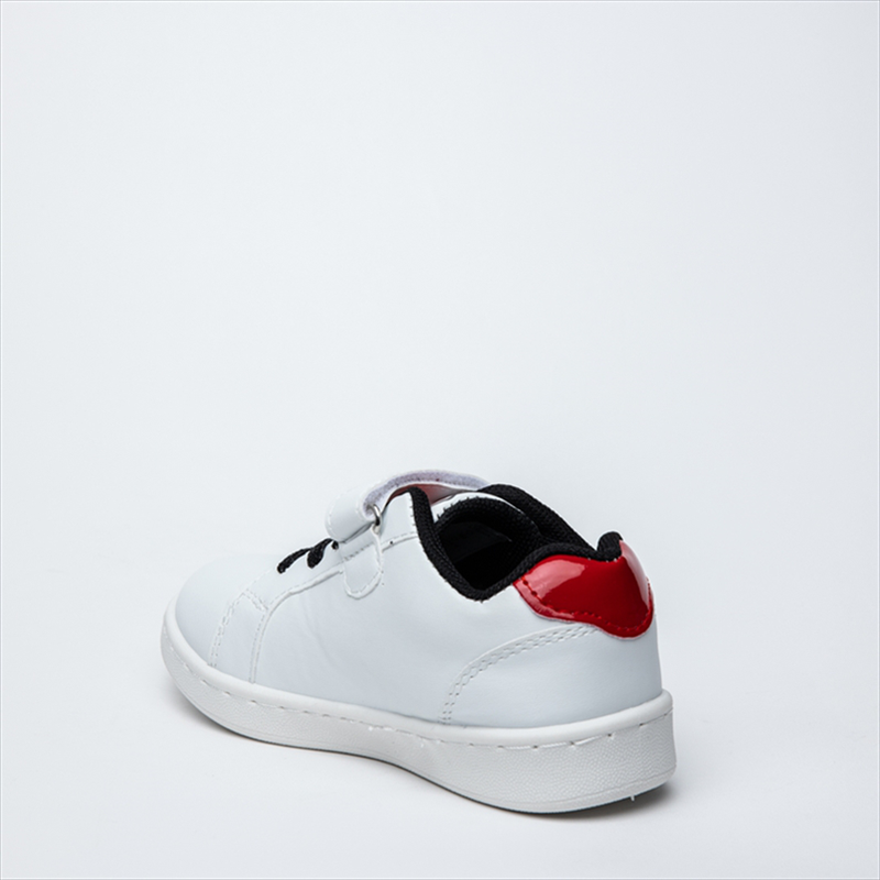 Minnie mouse white sneakers with lace up and velcro strap-null