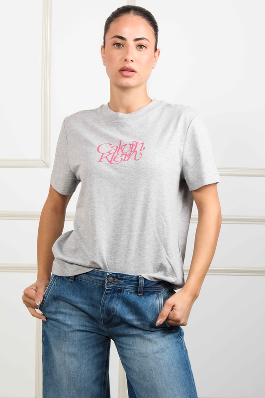 Fitted script tee - Calvin Klein-null