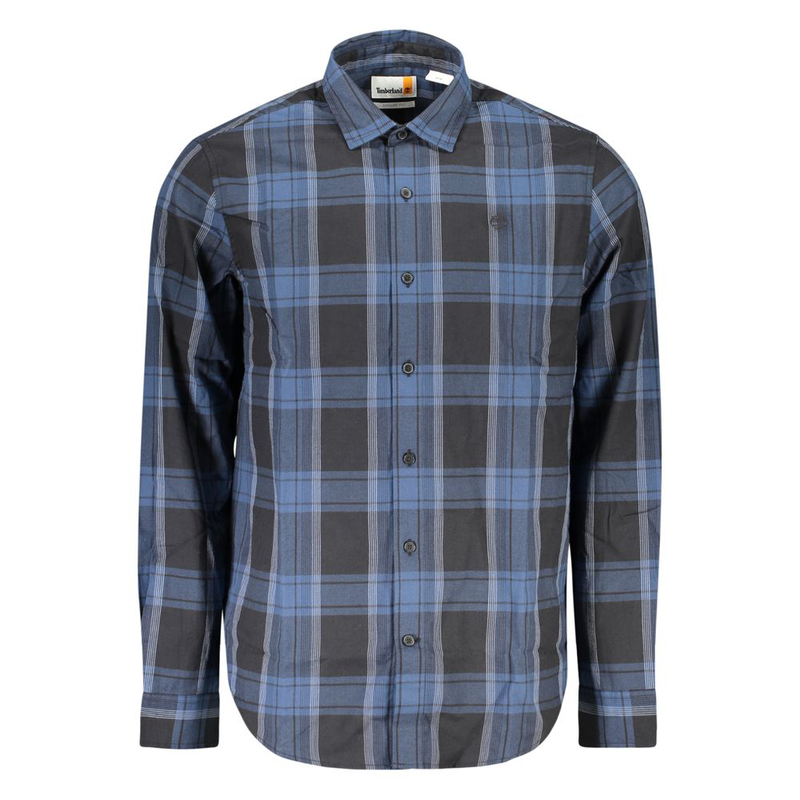 Blue cotton men's shirt-null