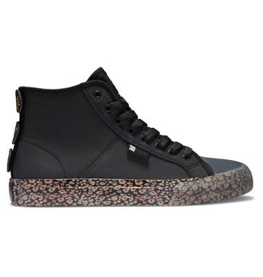 Dc men manual hi x evan - high-top shoes  (adys300734-xkkr), Black/red, medium