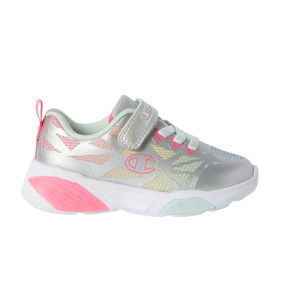 Champion infants girls wave tri g td low cut shoes silver s33235-em009, Silver, medium