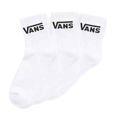 Classic half crew sock 3-pack, White, medium