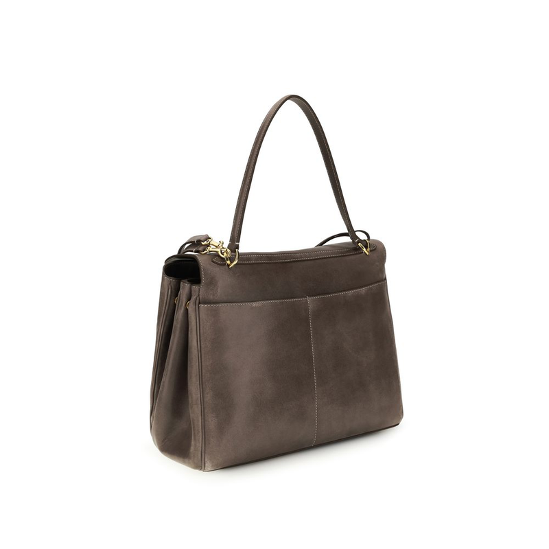 Gray lamb ovis aries aries shoulder bag-null