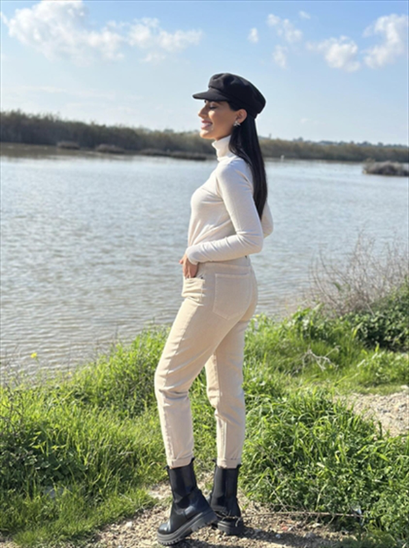 Trouser cotton mom fit-null