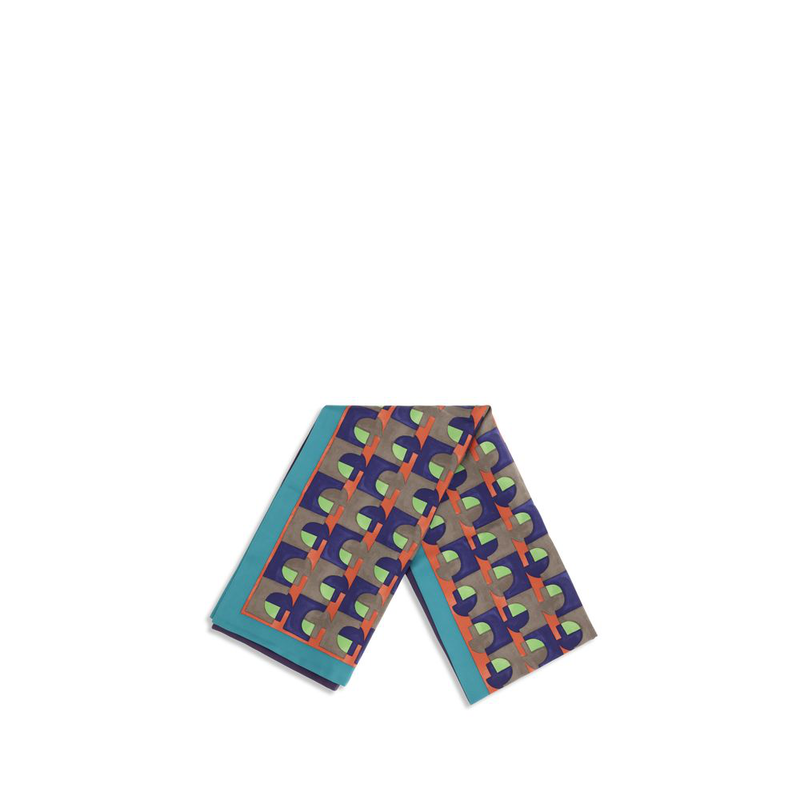 Multicolor silk scarf-null