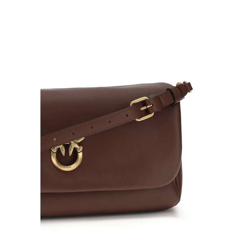 Brown calf leather bos taurus shoulder bag-null
