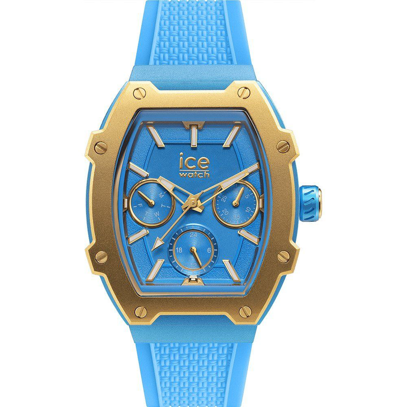 Blue synthetic sport watch-null