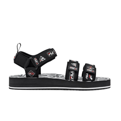 Drifter sandal, Black / White, medium