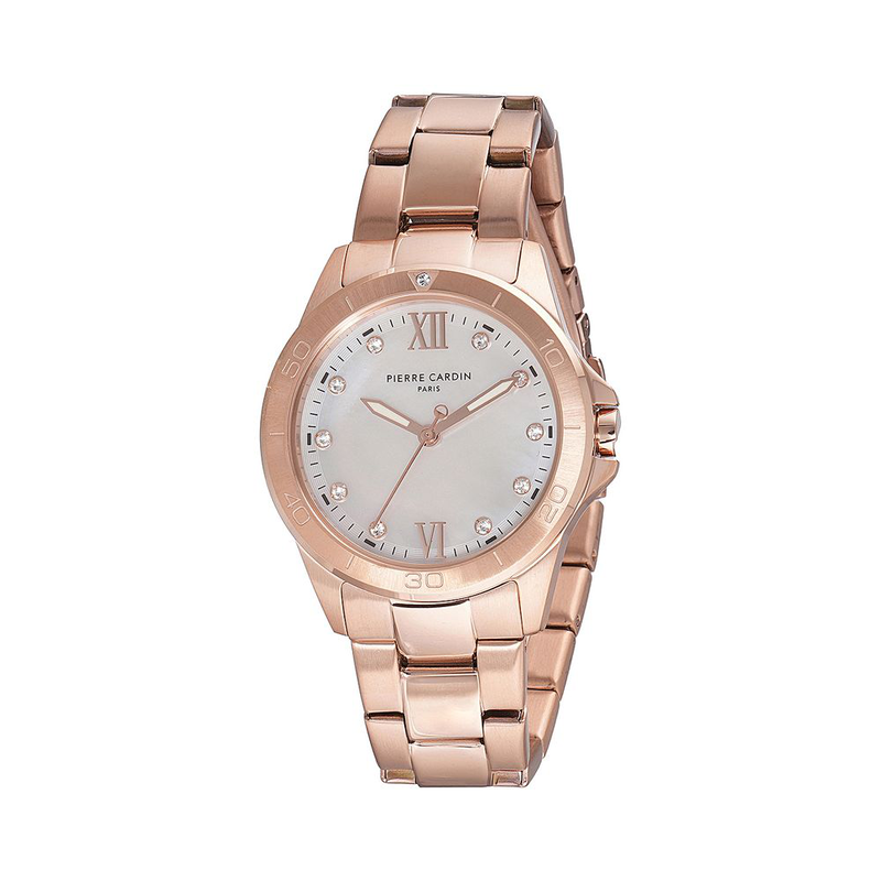 Multicolor stainless steel dress watch-null