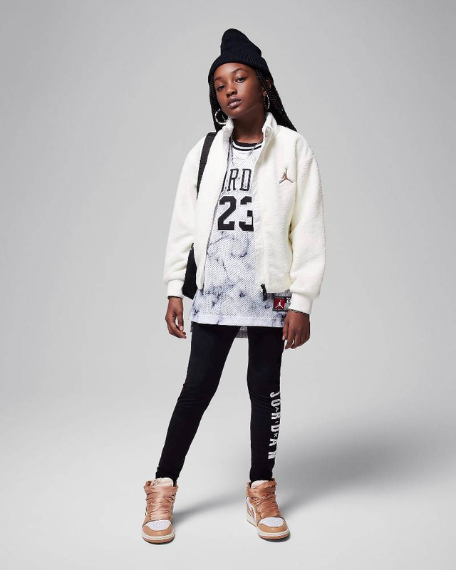 Nike jordan girls jumpman sherpa jacket-null