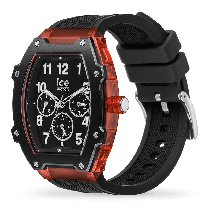Black synthetic sport watch-null