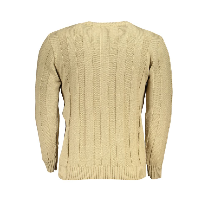 Beige acrylic men sweater-null