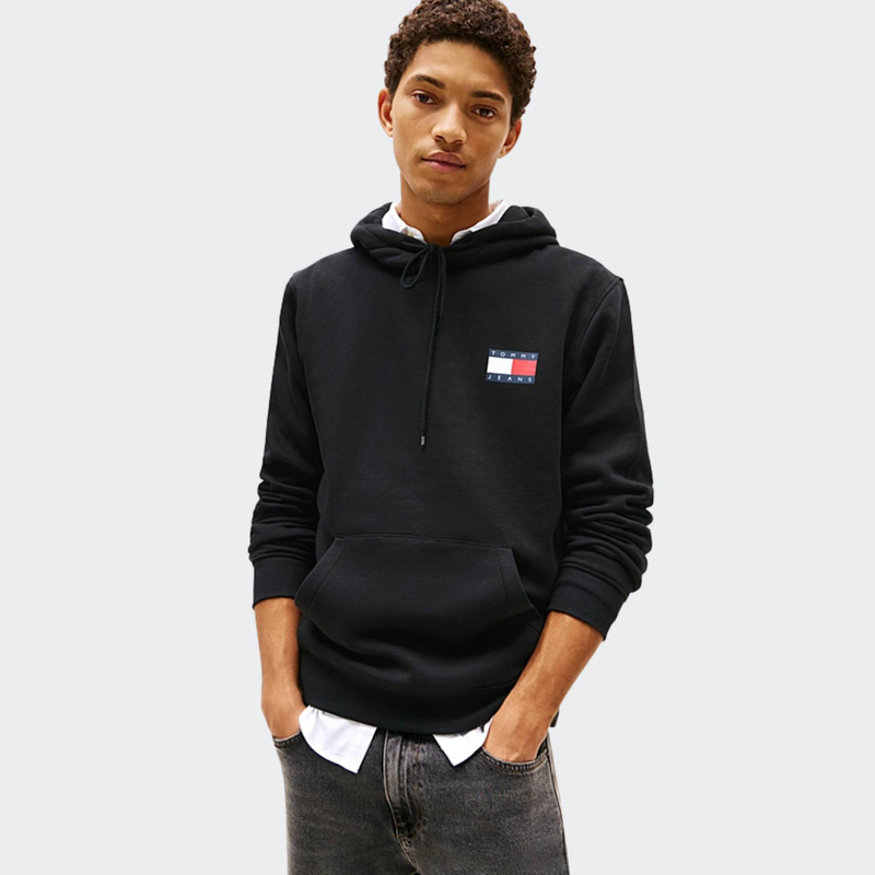 Mens regural essential flag hood-null