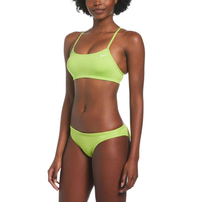 Nike womens racerback bikini set, Atomic Green, medium
