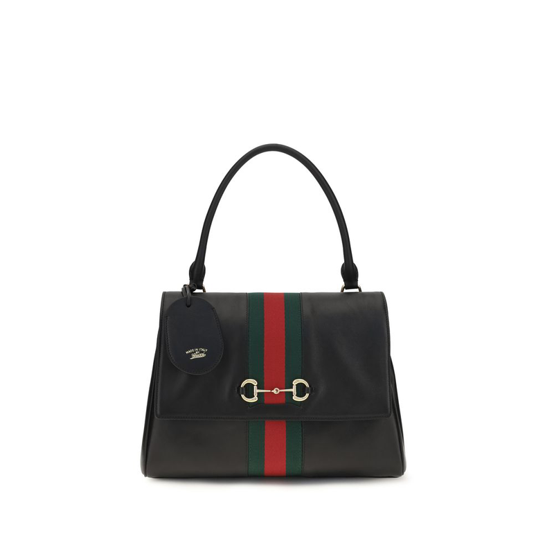 Black calf leather bos taurus handbag-null