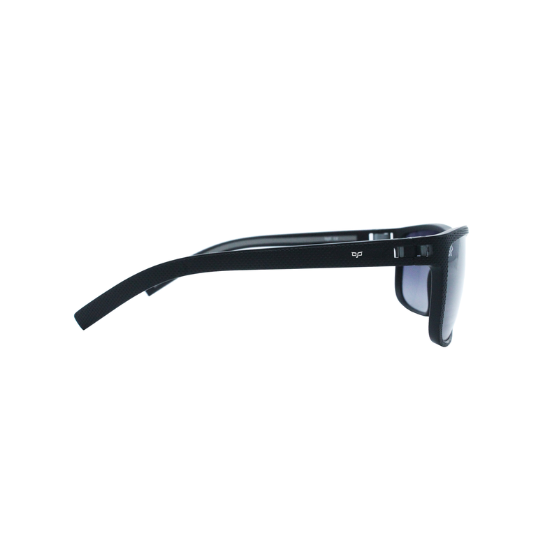 OJO sunglasses man square black frame and temple with polarised gradient grey lenses image number null