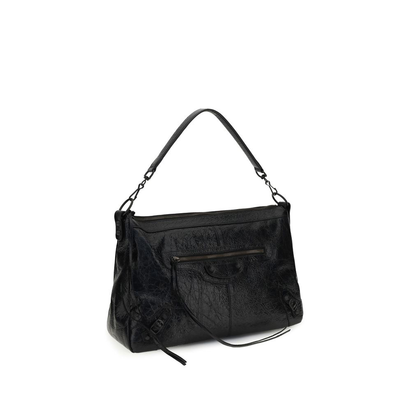 Black lamb ovis aries aries shoulder bag-null
