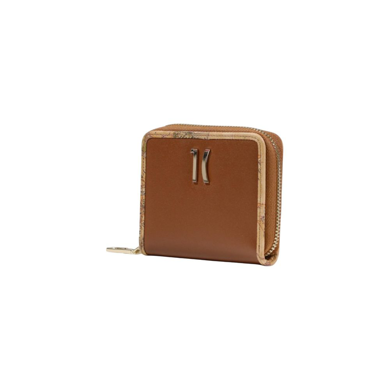Brown leather wallet-null
