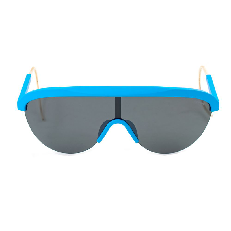 Blue plastic sunglasses-null