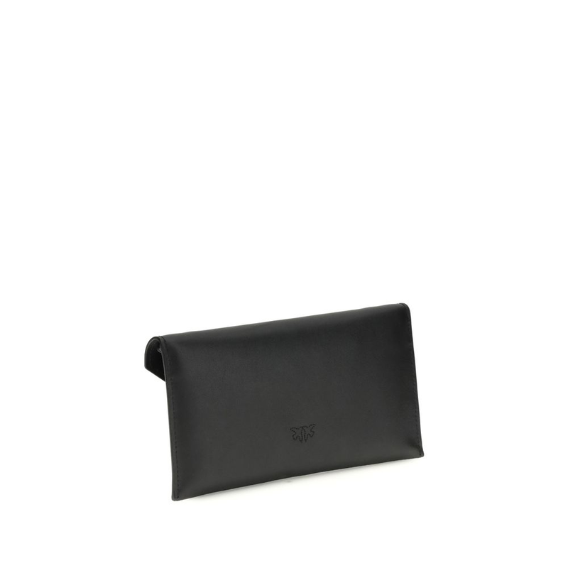 Black calf leather bos taurus clutch bag-null