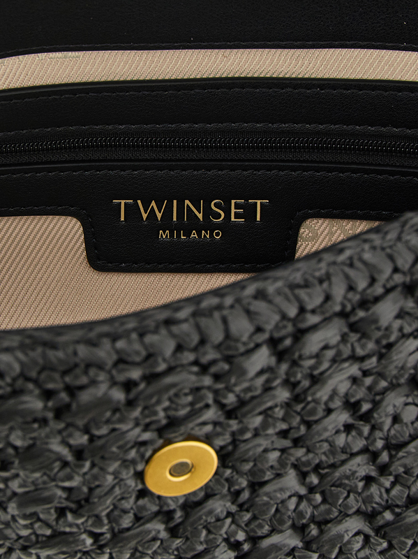 Black polypropylene crossbody bag-null