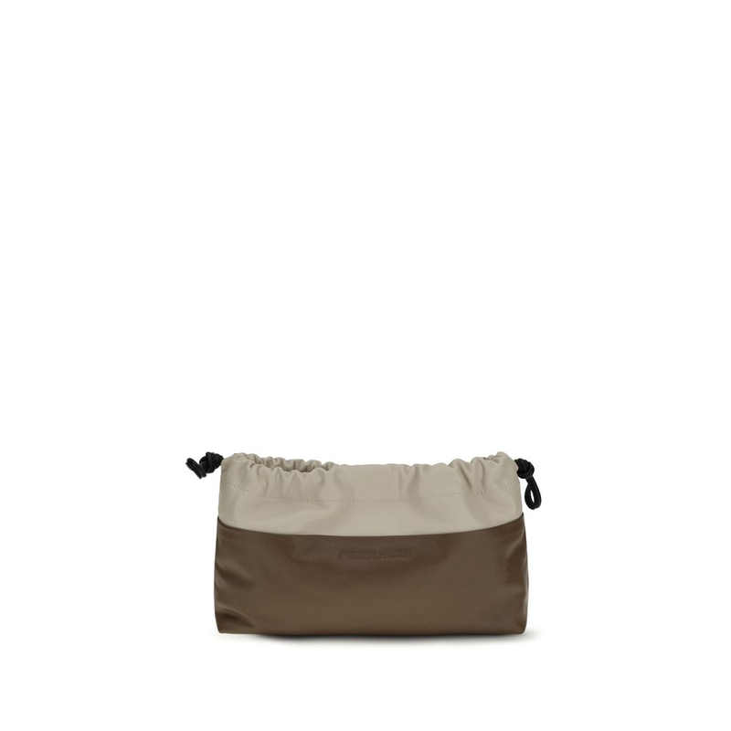Brown calf leather bos taurus shoulder bag-null