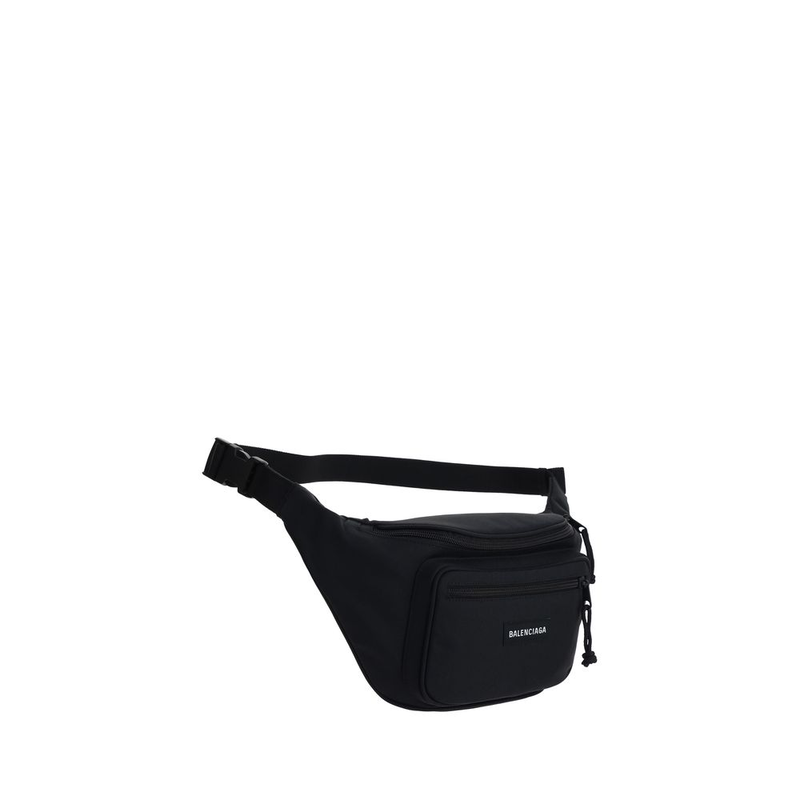 Black polyester clutch bag-null