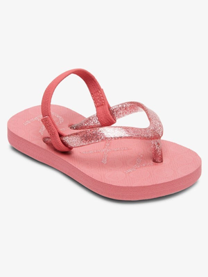 Roxy viva sparkle - sandals for toddlers (arol100014), Bright Rose, medium