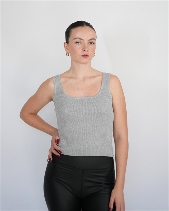 Ribbed vest top 2030-null