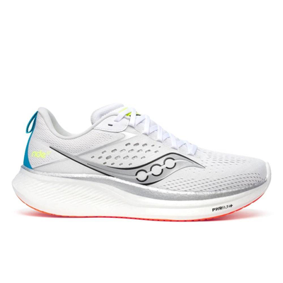 Ride 17 mens shoes, White / Black / Silver, medium