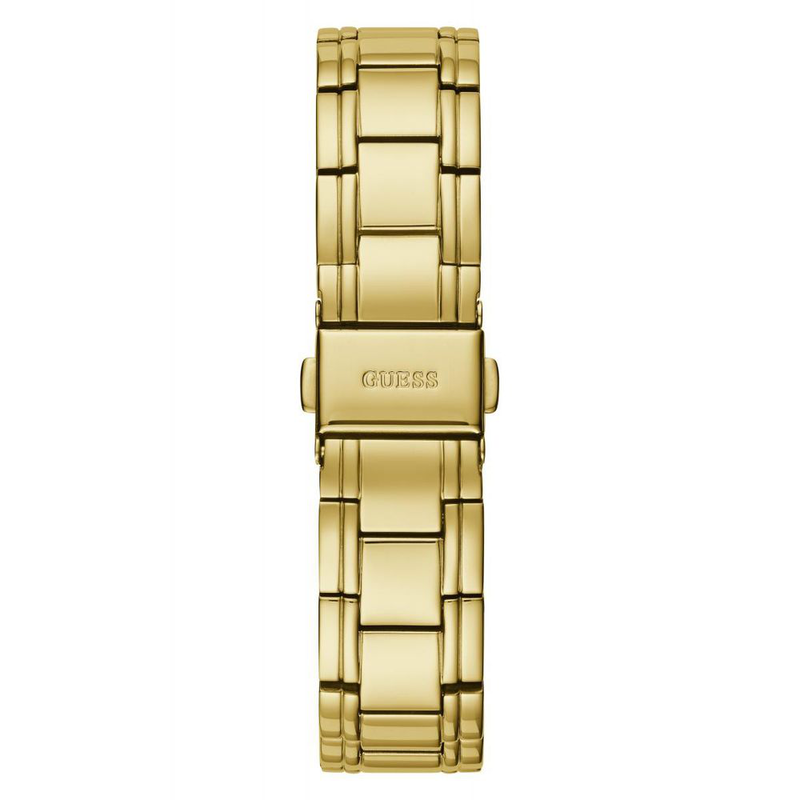 Gold stainless steel dress watch-null