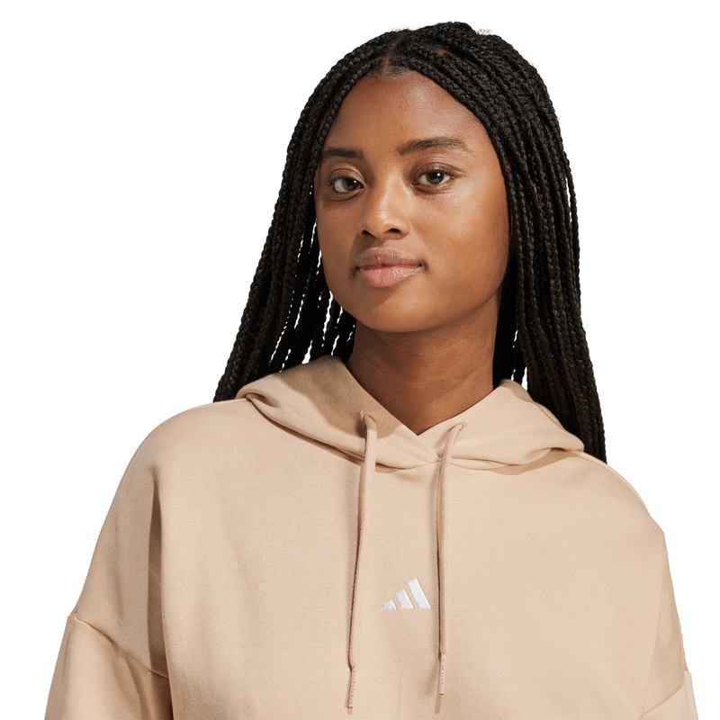Adidas womens essentials small logo feel cozy hoodie-null