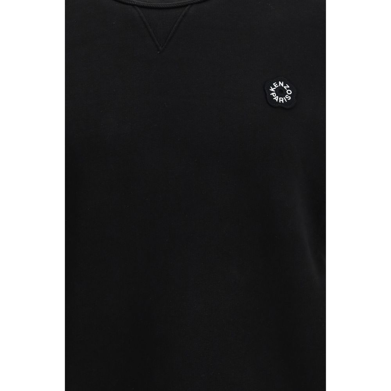 Black cotton sweatshirt-null