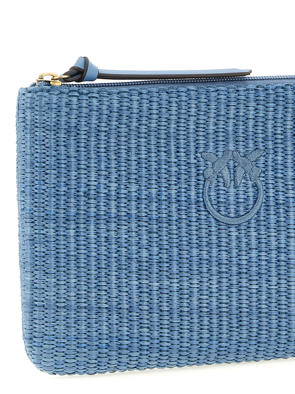 Blue polypropylene clutch bag-null