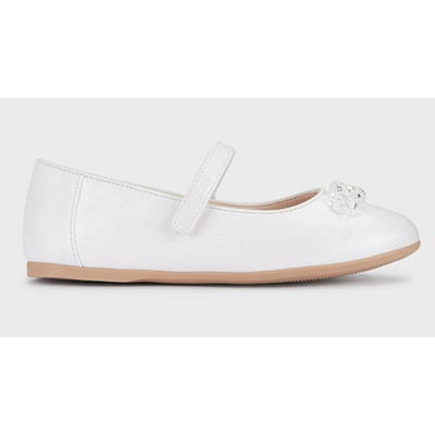 Mayoral junior shoes, Bianco-metal, medium