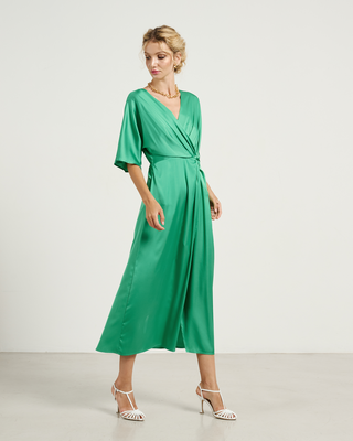 Midi dress satin