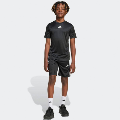 Boys tr-es 3-stripes set, Black, medium