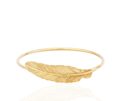 Leuce bangle, Gold Plated 18k, medium