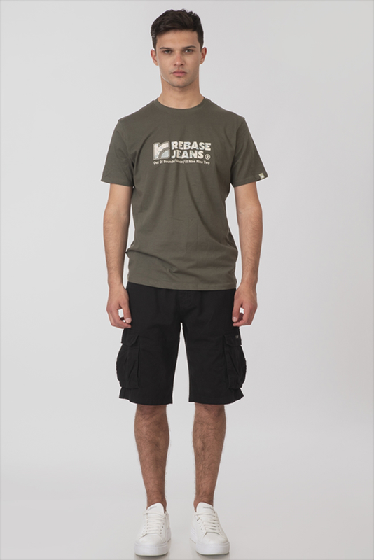 Rebase regular fit cargo shorts-null