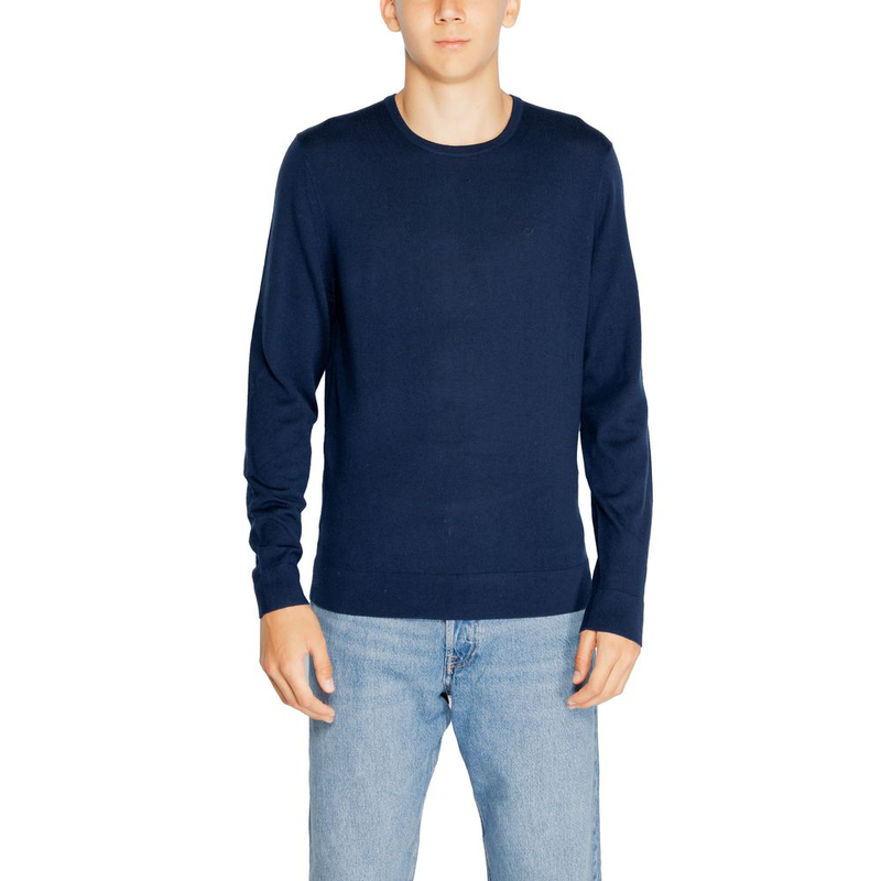 Blue recycled wool sweatshirt-null