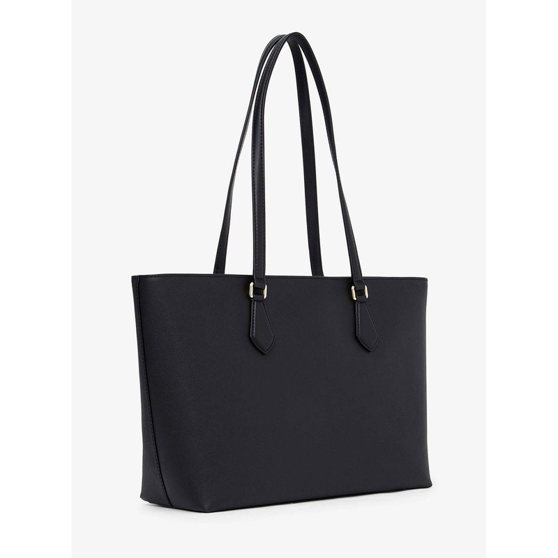 Black canvas handbag-null