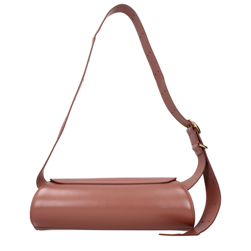 Pink leather crossbody bag-null
