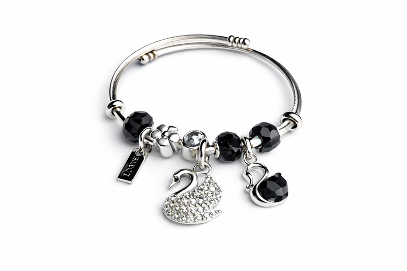 Trendy racelet &ndash;black swan-null