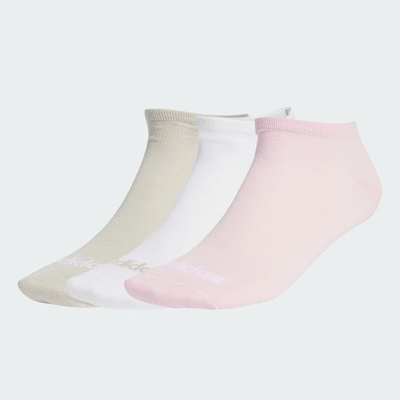 Adidas linear low socks 3 pairs jg3699, White, medium
