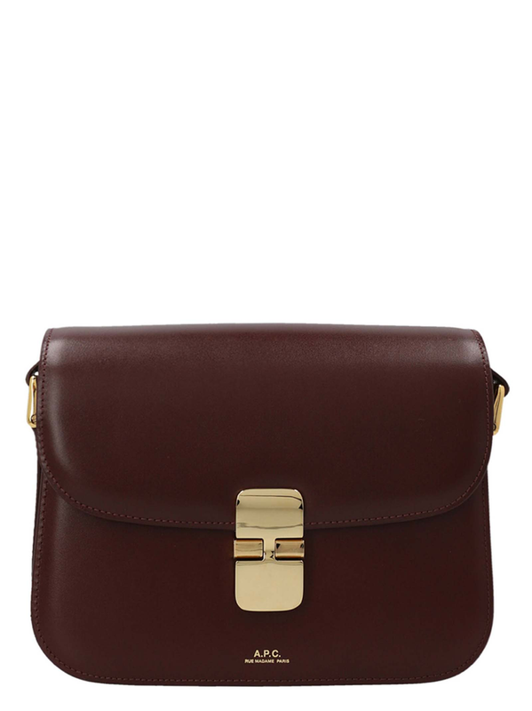 Bordeaux cowhide crossbody bag-null