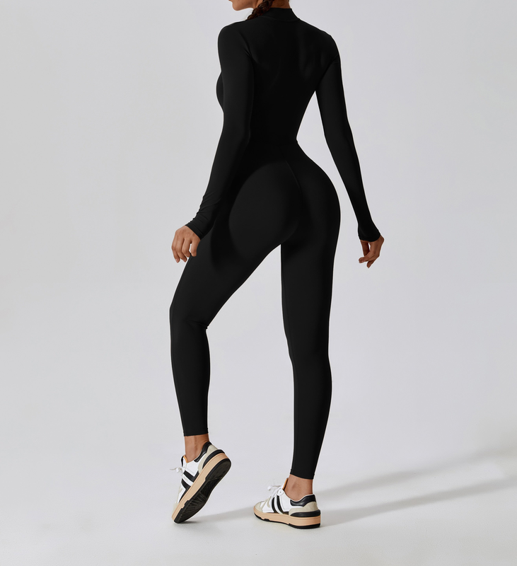Amor long sleeve zipper jumpsuit-null