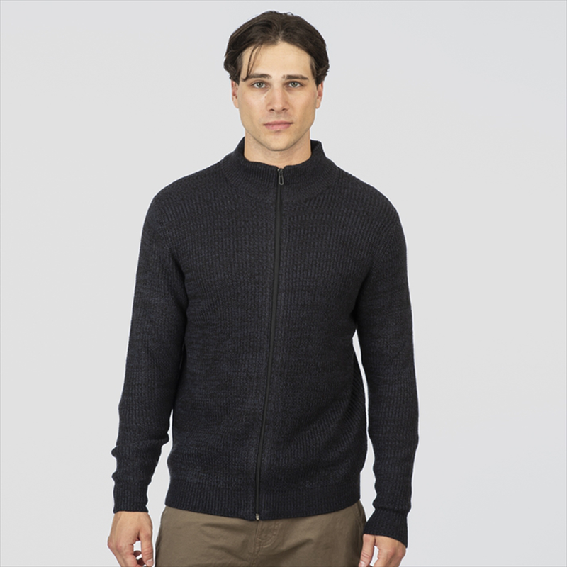 High neck knitwear cardigan-null